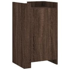 Vidaxl Komoda rjav hrast 45x35x75 cm inženirski les