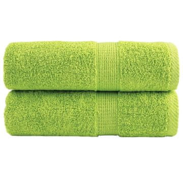 Vidaxl vidaXL Premium brisače SOLUND, 2 kosa, zelene, 30 x 50 cm, 600 g/cm²