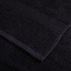 Vidaxl Premium brisače SOLUND 4 kos črna 80x200 cm 600 g/m2