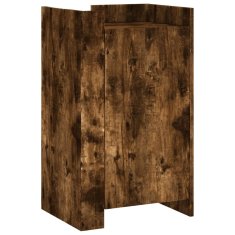 Vidaxl Komoda dimljeni hrast 45x35x75 cm inženirski les