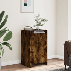 Vidaxl Komoda dimljeni hrast 45x35x75 cm inženirski les