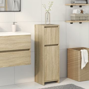 Vidaxl vidaXL Kopalniška omarica sonoma hrast 30x30x95 cm iverna plošča