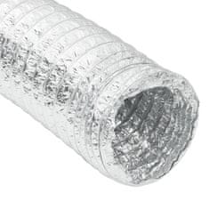 Vidaxl Prezračevalni kanal aluminij 6 m Ø12,5 cm