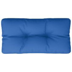 Vidaxl Blazina za kavč iz palet kraljevsko modra 80x40x12 cm