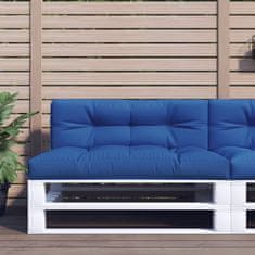 Vidaxl Blazina za kavč iz palet kraljevsko modra 120x40x12 cm