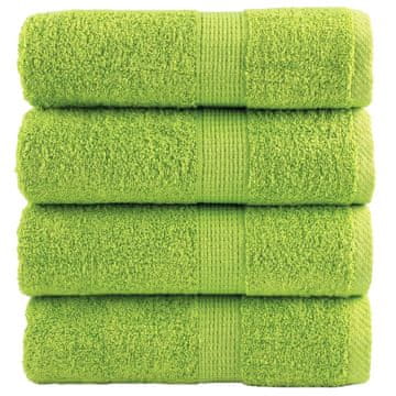 Vidaxl vidaXL Premium brisače SOLUND, 4 kosi, zelene, 30 x 30 cm, 600 g/cm²