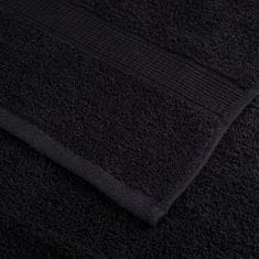 Vidaxl Premium brisače SOLUND 4 kos črna 100x200 cm 600 gsm