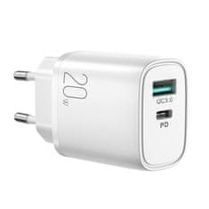 Joyroom Joyroom 20W dvoportni (QC3.0+PD) polnilec L-QP2011 (bel)