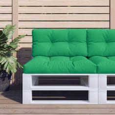 Vidaxl Blazina za kavč iz palet zelena 70x40x12 cm
