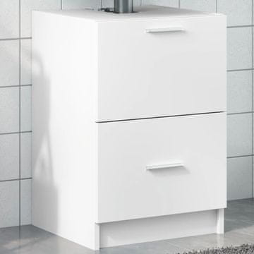 Vidaxl vidaXL Omarica za umivalnik bela 40x37x59 cm material na osnovi lesa