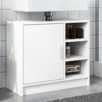 Vidaxl vidaXL Omarica za umivalnik bela 63x29x55 cm material na osnovi lesa