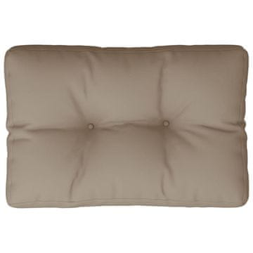Vidaxl Blazina za kavč iz palet taupe 60x40x12 cm