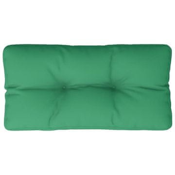 Vidaxl Blazina za kavč iz palet zelena 70x40x12 cm