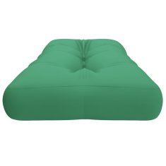 Vidaxl Blazina za kavč iz palet zelena 120x40x12 cm