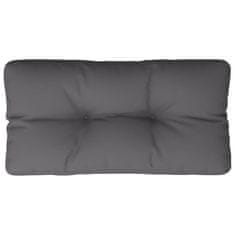 Vidaxl Blazina za kavč iz palet antracitna 80x40x12 cm