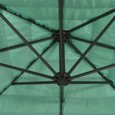 Vidaxl Vrtni senčnik z jeklenim drogom zelen 223x223x213 cm