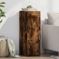 Vidaxl Komoda dimljeni hrast 30x42,5x93 cm inženirski les