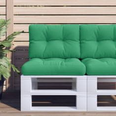 Vidaxl Blazina za kavč iz palet zelena 60x40x12 cm