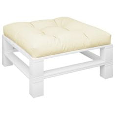 Vidaxl Blazina za kavč iz palet krem 70x70x12 cm