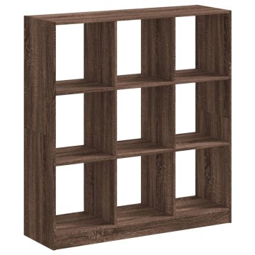 Vidaxl Knjižna omara rjavi hrast 102x32x108 cm inženirski les