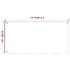Vidaxl Kuhinjska zaščitna obloga 2 kosa 80x60 cm kaljeno steklo