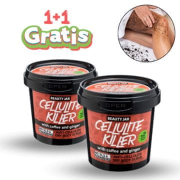 Bodybite Piling za telo, Anticelulitni piling, Kavni piling, Vlaženje kože (2 kosa) | C2ELLULITEKILLER