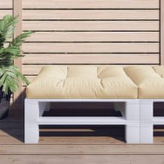Vidaxl Blazina za kavč iz palet bež 80x80x12 cm