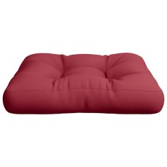 Vidaxl Blazina za kavč iz palet vinsko rdeča 60x60x12 cm