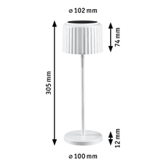 Paulmann Solarna LED svetilka 2,5W IP44 2700K