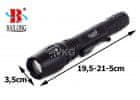 Svetilka Bailong BL-8668, LED typu CREE XM-L T6 + opozorilni ročaj E-052