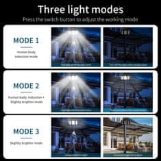e-light Solarna varnostna luč na senzor s 300 LED IP65 z daljinskim upravljalnikom