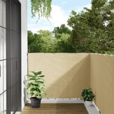 shumee Vrtno platno za zasebnost krem 500x120 cm PVC