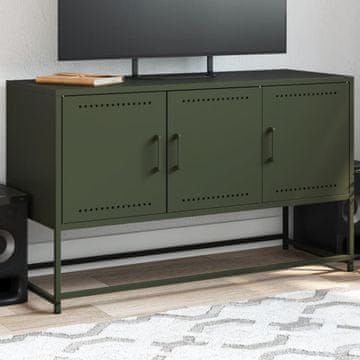 Vidaxl vidaXL TV stojalo olivno zeleno 100,5 x 39 x 60,5 cm jeklo