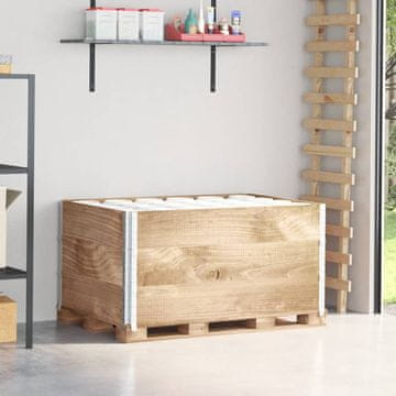 Vidaxl vidaXL Paletne ograje, 3 kosi, 120 x 80 cm, borovina