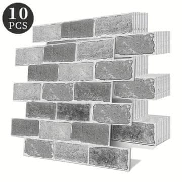 HOME & MARKER® Samolepilne tapete v opečnatem videzu (10 kos) | NYBRICK