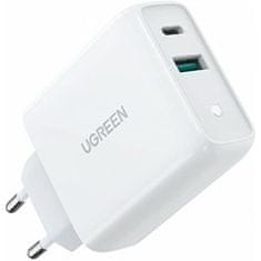 Ugreen CD170 Hitri hišni polnilec USB-C 38W EU, bel