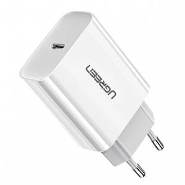 Ugreen CD137 Hišni polnilec USB-C z PD 20W EU, bel