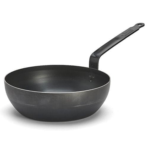 de Buyer Pánev , 5214.24, BLUE CARBON, hluboká, modrá ocel, průměr 24 cm, výška 7,7 cm