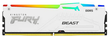 Kingston Fury Beast Expo RAM disk, DDR5, 16GB, CL34, DIMM, RGB, bel (KF568C34BWEA-16)