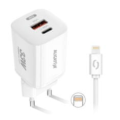 Aligator Aligator Power Delivery 33 W, USB-C + USB-A + Apple kabel - bela