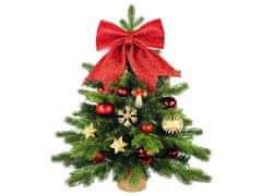 LAALU.cz Okrašeno umetno božično drevo STRAW DECORATION 60 cm z LED osvetlitvijo v cvetju