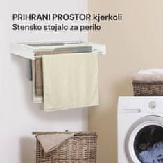 Vitapur Housecare stensko stojalo za perilo, belo