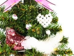 LAALU.cz Okrašeno umetno božično drevo s 13 okraski TINY 2 v lončku 25 cm