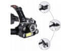 Naglavna svetilka CREE 1 x XM-L T6 + 4 x močni Q5 beli + 1 x močni COB + ZOOM trak E-083