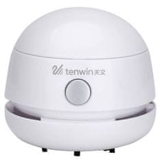 slomart Mini brezžični namizni sesalnik Tenwin 8052-2 micro USB (bel)