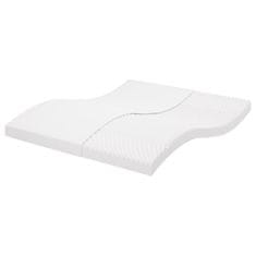 shumee vidaXL Vzmetnica iz pene bela 200x210 cm 7-conska trdota 20 ILD
