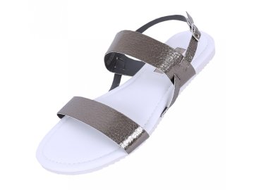 sarcia.eu Ženske metalne sandale