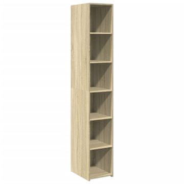 Vidaxl Visoka omara sonoma hrast 30x41x185 cm inženirski les