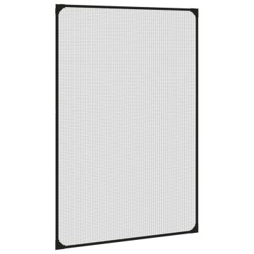 Vidaxl Magnetni komarnik za okna antracit 80x120 cm