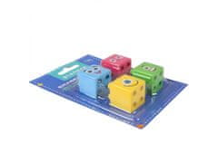 STARPAK 4x Radirka, kocke puzzle 3D 